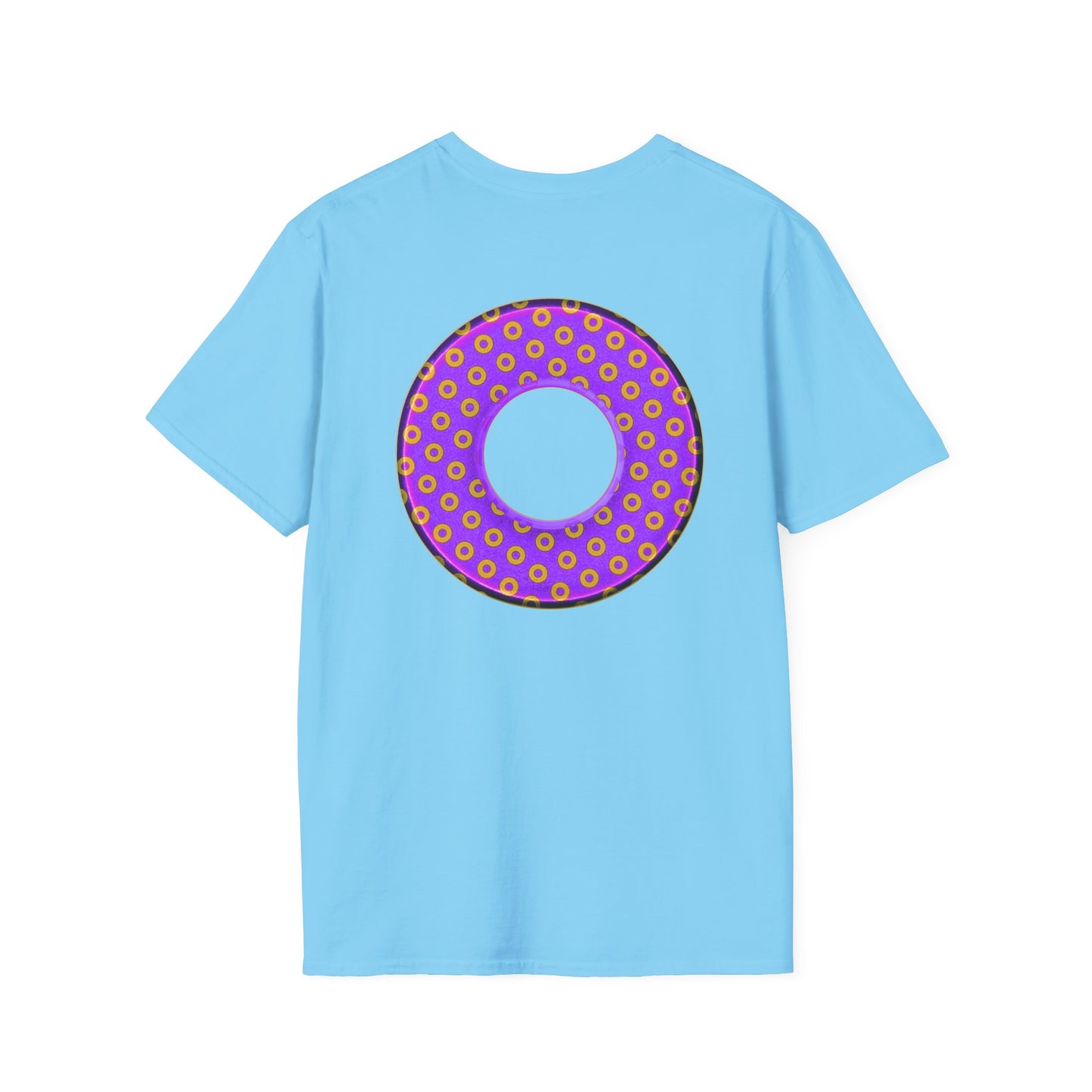 Plain Donuts/Unisex Soft-Style - "Plain Electric Paradoxical Donuts" - bright purple/magenta donuts