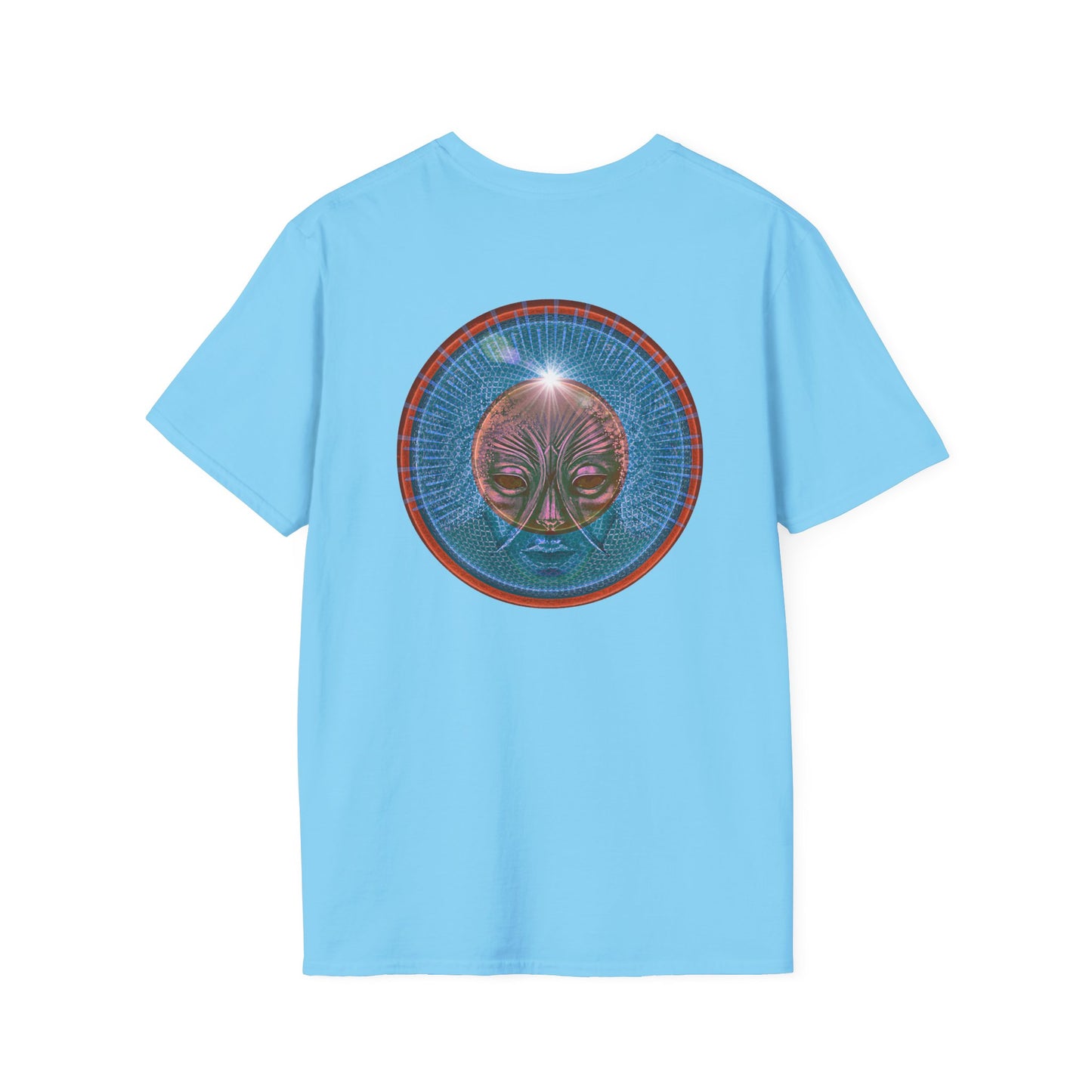 Classic Donut Tee - Unisex Soft-Style - "Donuts: Conjurers of Awesome" - series 1.0  - variant 1 - blue donut