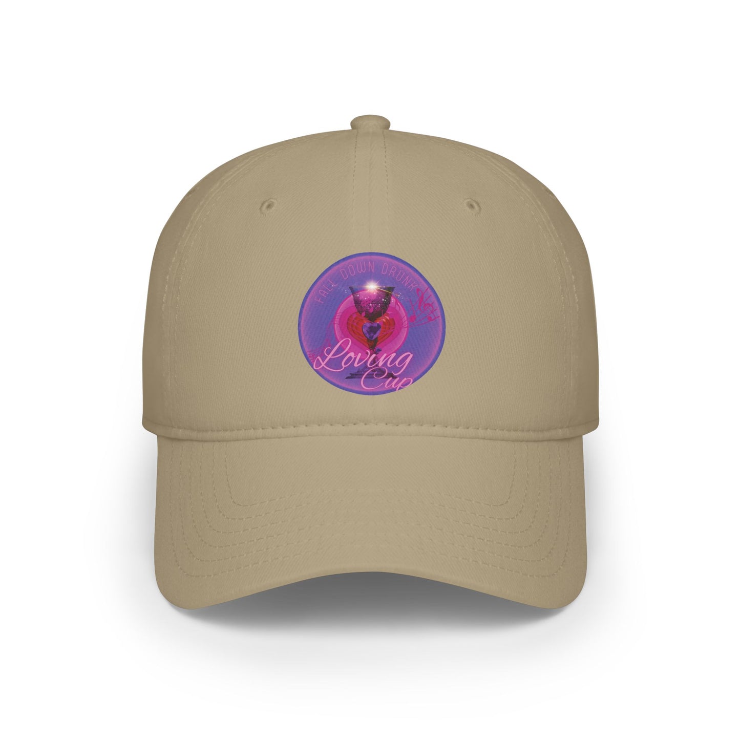 Lumpy Donut Baseball Cap - "The Loving Donut Cap" - vivid purple/magenta donut w/ - [*charitable donut]