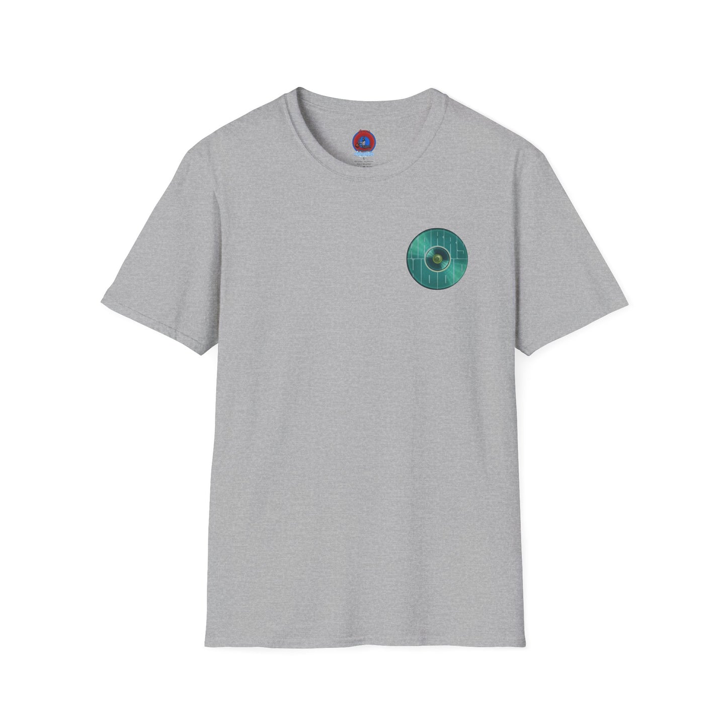 Classic Donut Tee - Unisex Soft-Style - "Harry's Hoodlum Donut" - series 1.0  - variant 3 - green donut(s)