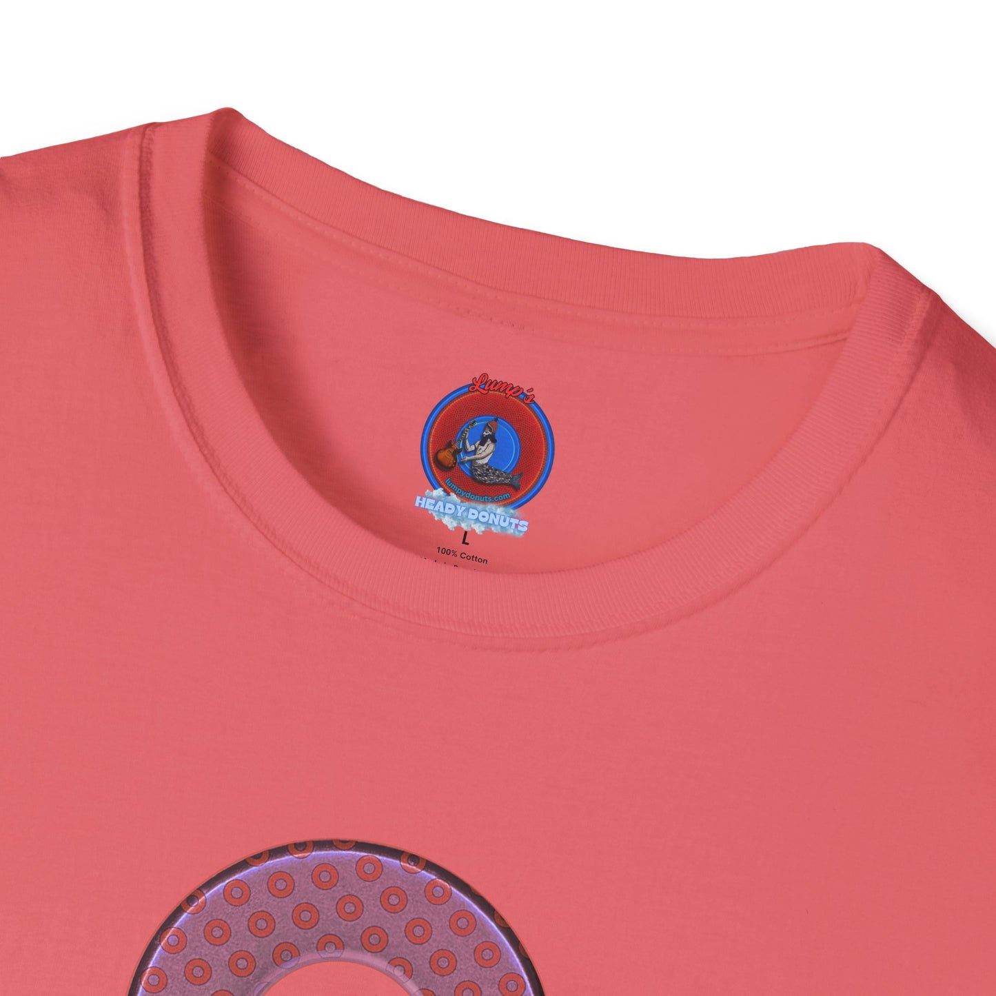 Plain Donuts/Unisex Soft-Style - "Plain Electric Paradoxical Donuts" - pink/mauve donuts