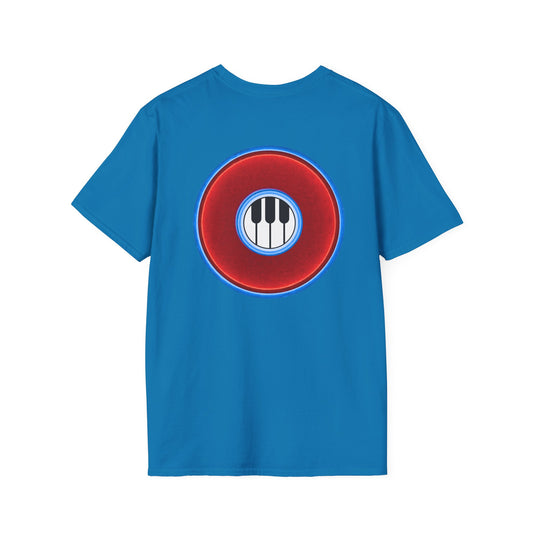 Classic Donut Tee - Unisex Soft-Style - "Rage Side Donut" - vivid red donut - variant 1