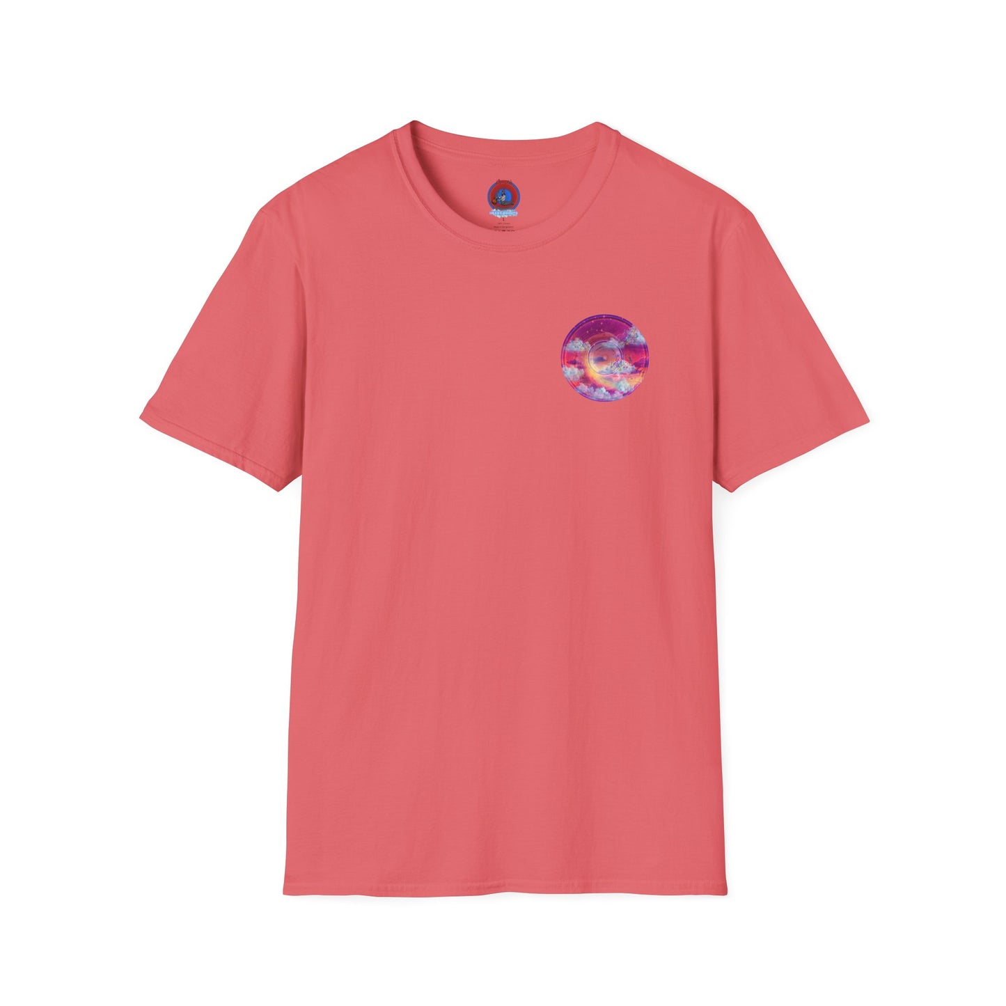 Classic Donut Tee - Unisex Soft-Style - "Pillow Donuts of Cotton" - vivid magenta pic donut