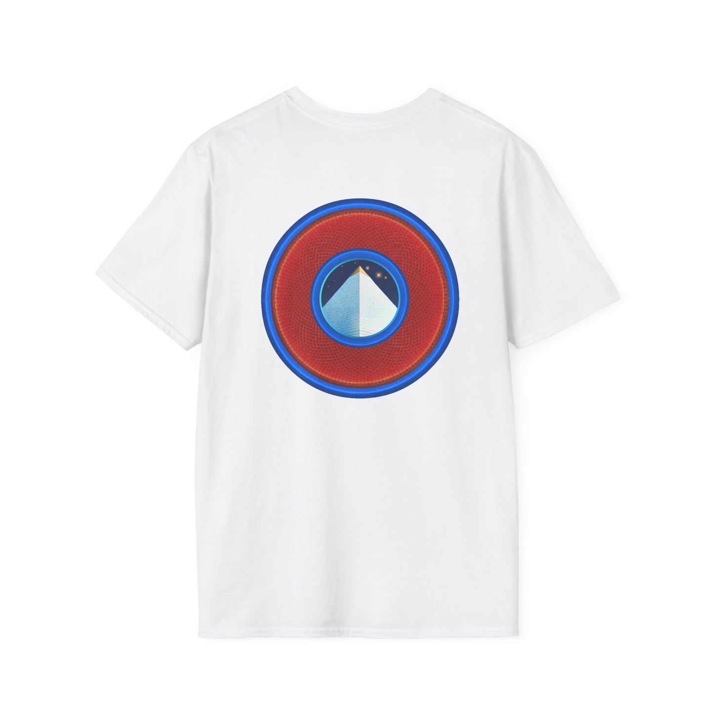 Classic Donut Tee - Unisex Soft-Style - "Limestone Donuts so Large" - variant 1 - red donut