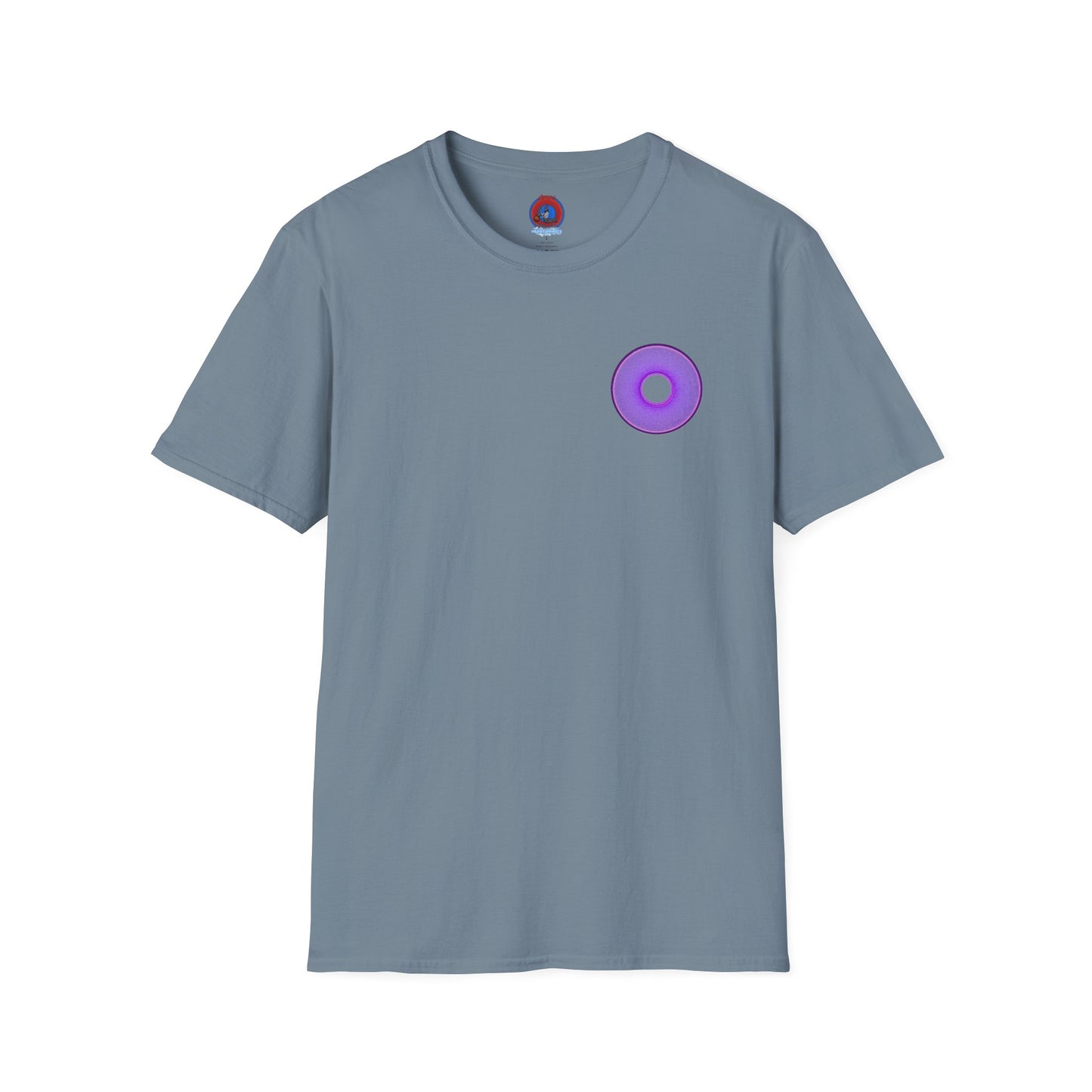 Classic Donut Tee - Unisex Soft-Style - "The Joker's Personal Tees - Troubadour Edition" - series 1.0 - variant 1 - purple donut