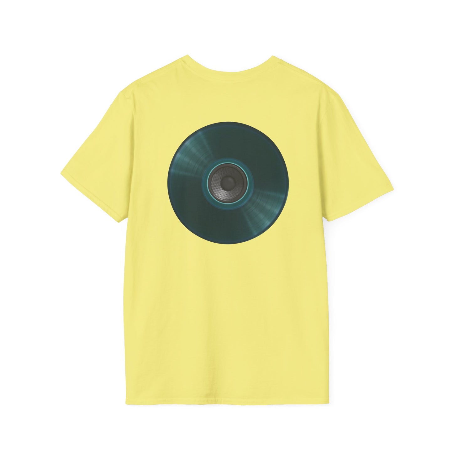 Classic Donut Tee - Unisex Soft-Style - "The Plain Record Donut" - series 1.0 - dark teal green