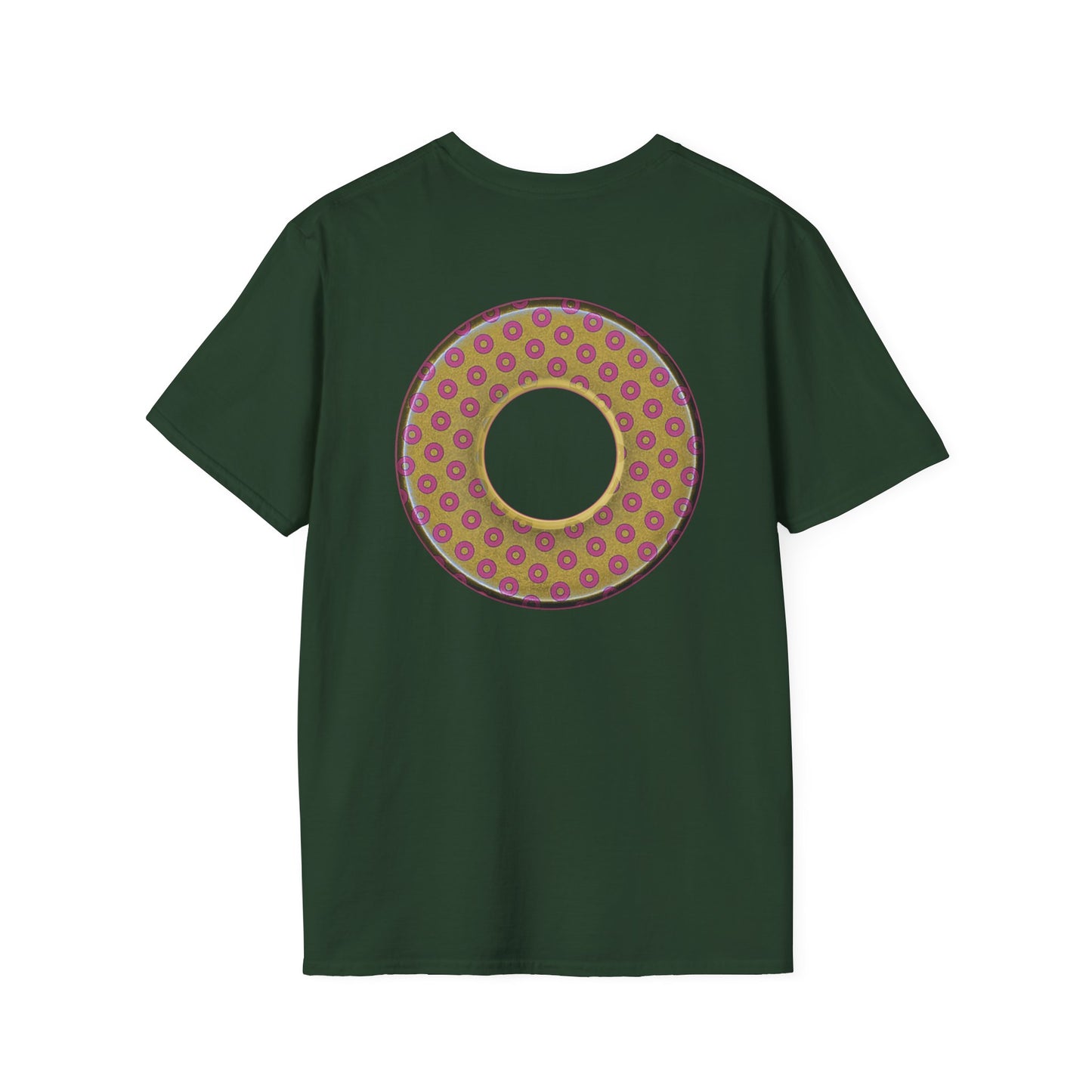 Plain Donuts/Unisex Soft-Style - "Plain Electric Paradoxical Donuts" - gold/pink donuts
