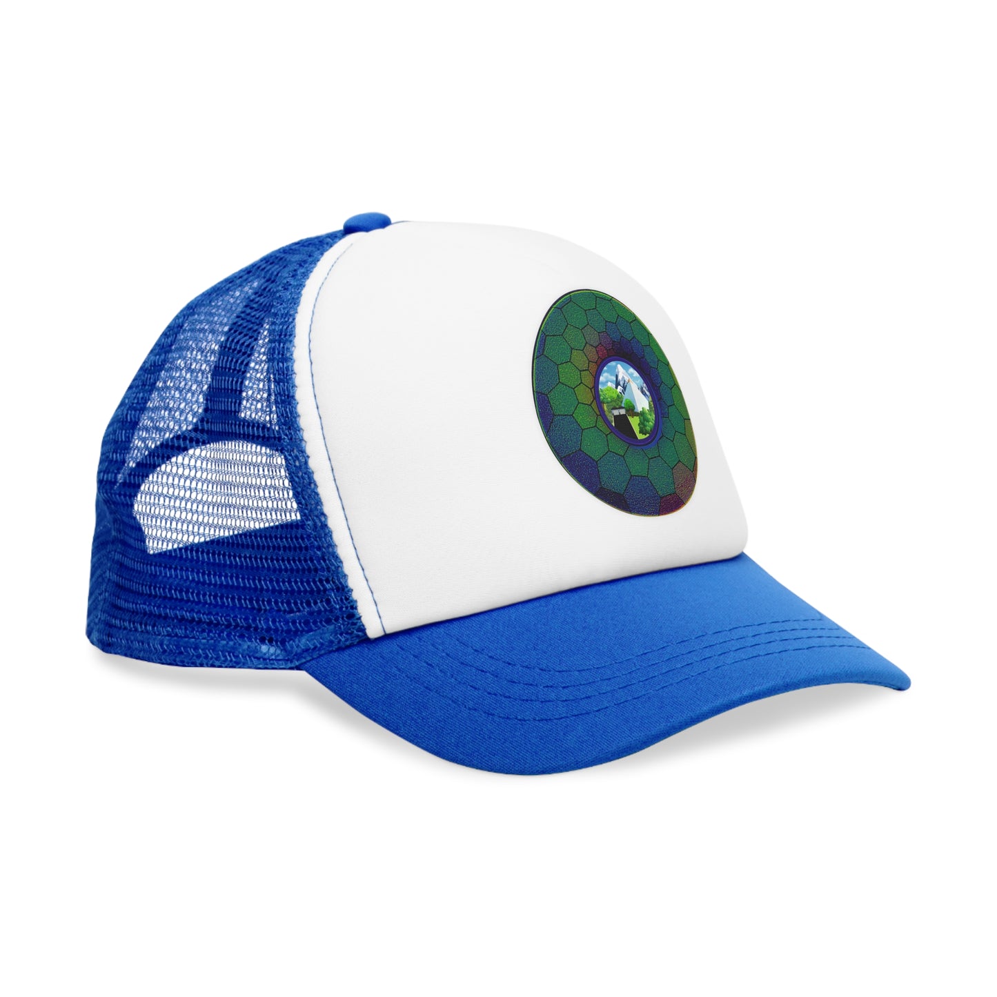 Lumpy Trucker Hat - "Mansions of South Park" - variant 1 - green hexadonut