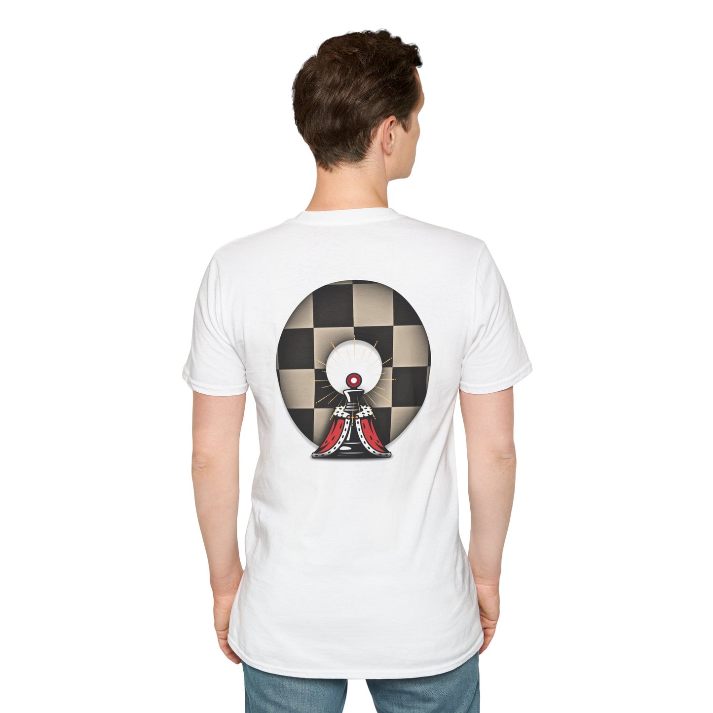 Classic Donut Tee - Unisex Soft-Style - "Bobby Phisher King's Donut no. 95" - chess donut