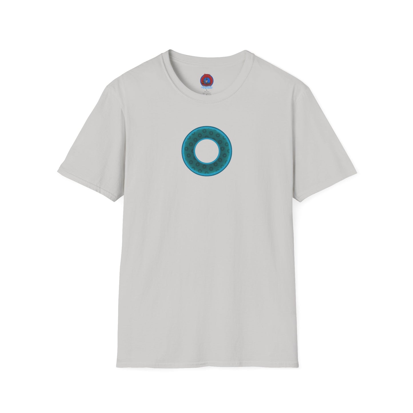 Plain Donuts/Unisex Soft-Style - "Plain Wide Mouthed Paradoxical Donuts" - dark teal/dark teal donuts
