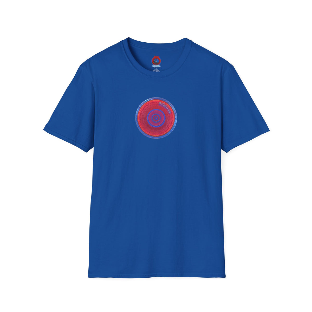 Classic Donut Tee - Unisex Soft-Style - "Tube Donuts" - series 1.0 - red donut/lighter blue bordering