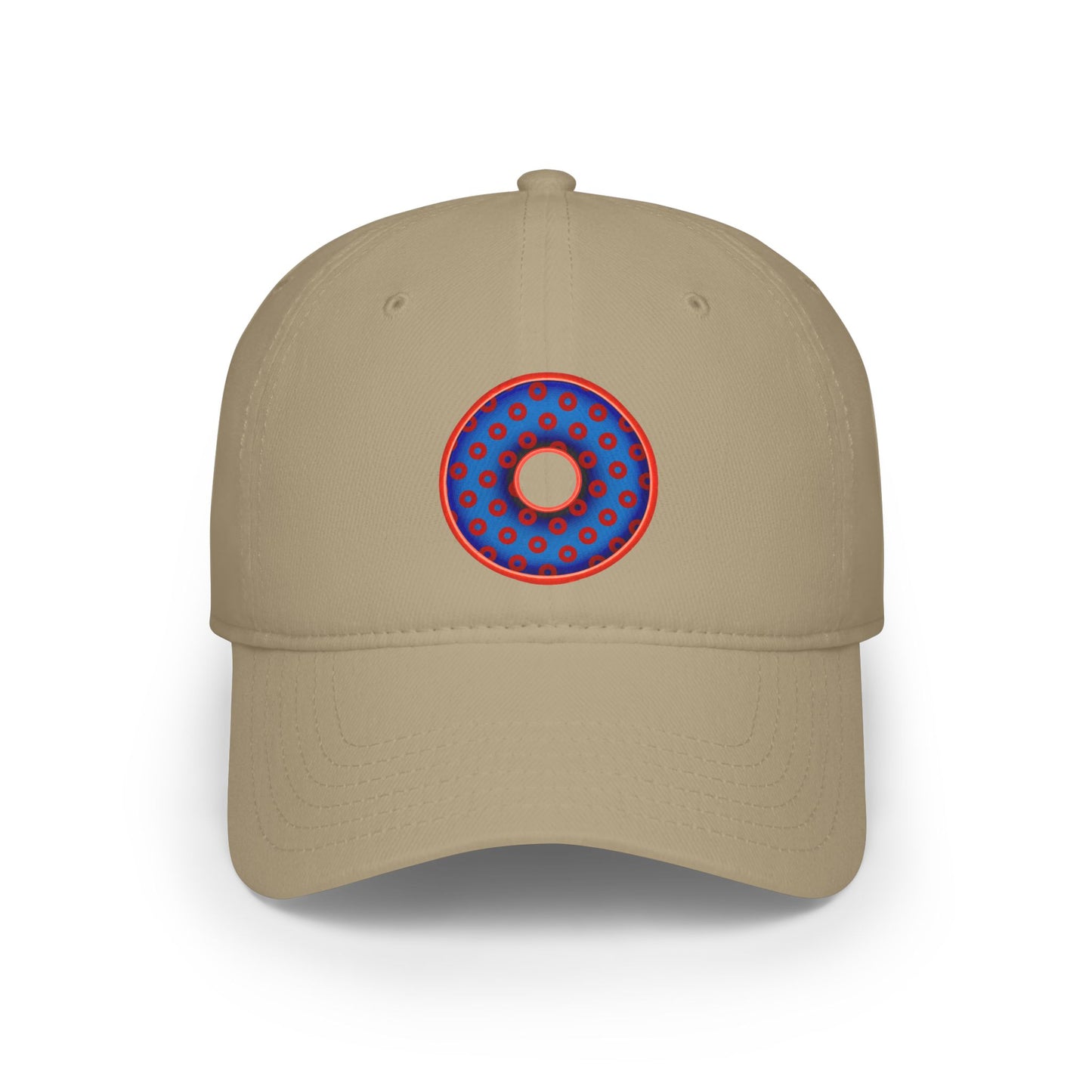 Lumpy Donut Baseball Cap - "Plain [Mary] Jane" - traditional blue/red paradoxical donut w/ - variant 2