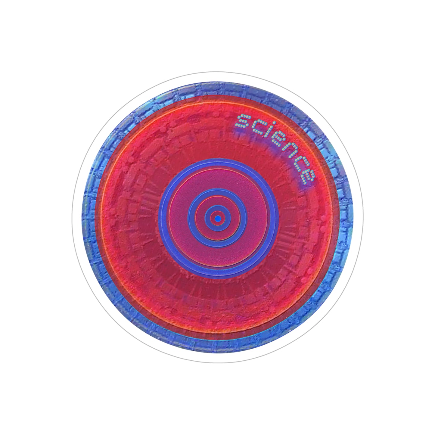 Donut Bumper/Outdoor Sticker - "Tube Donuts" - series 1.0 - red donut(s) - [Die-Cut] 6"x 6"