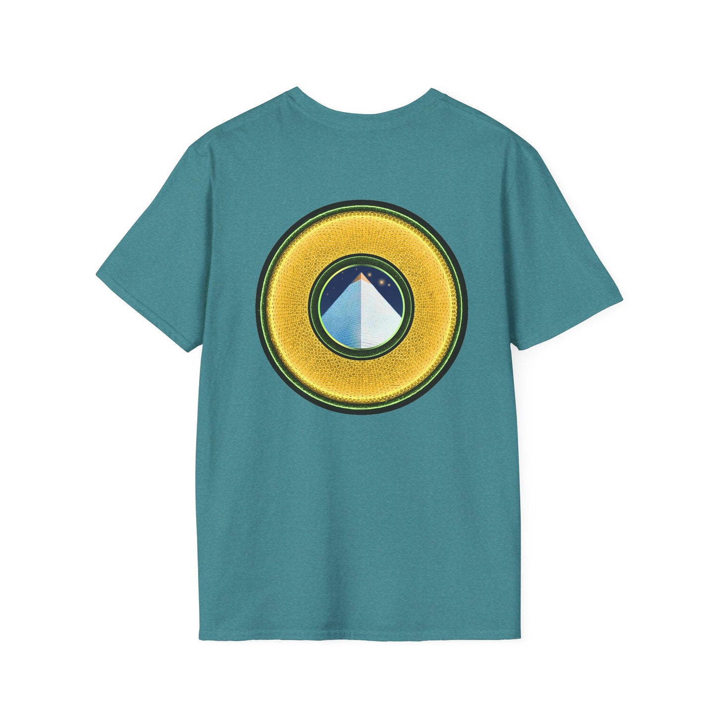 Classic Donut Tee - Unisex Soft-Style - "Limestone Donuts so Large" - variant 3 - golden donut