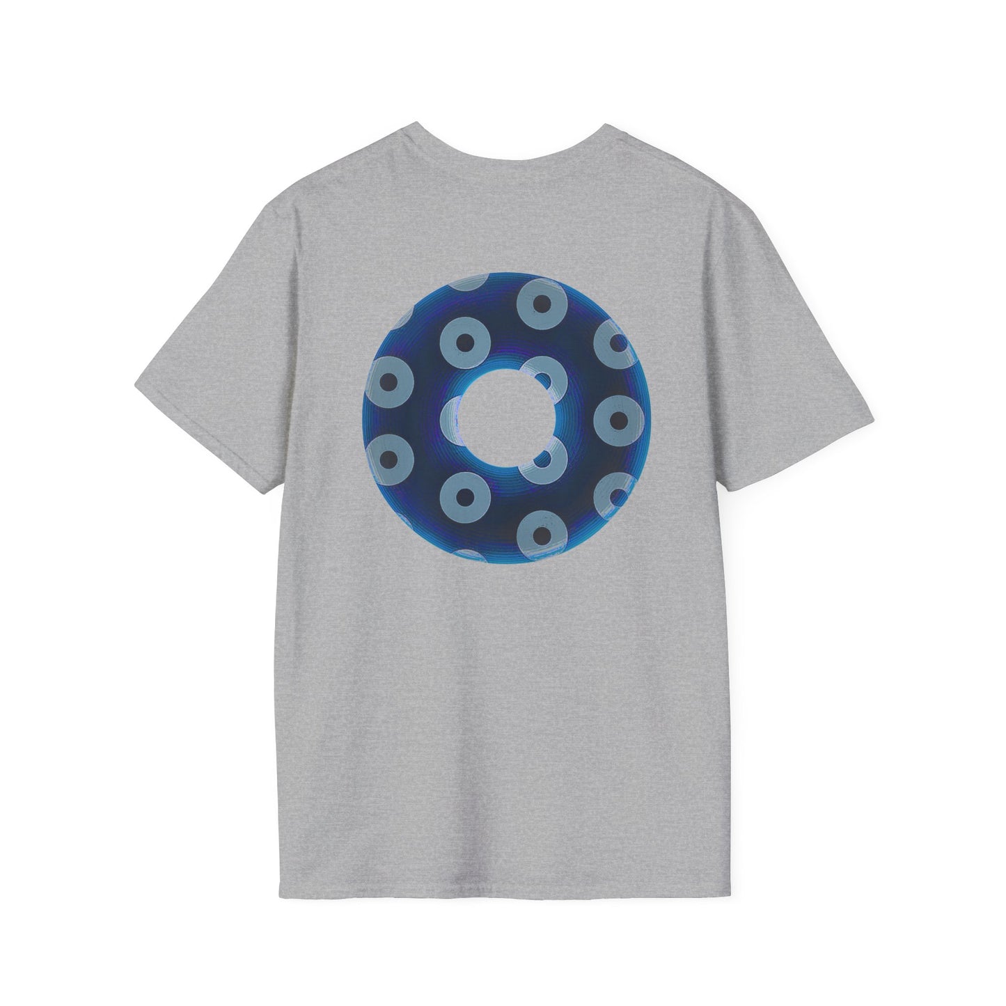 Plain Donuts/Unisex Soft-Style - "Plain Blimpy Paradoxical Donuts" - dark blue/gray donuts