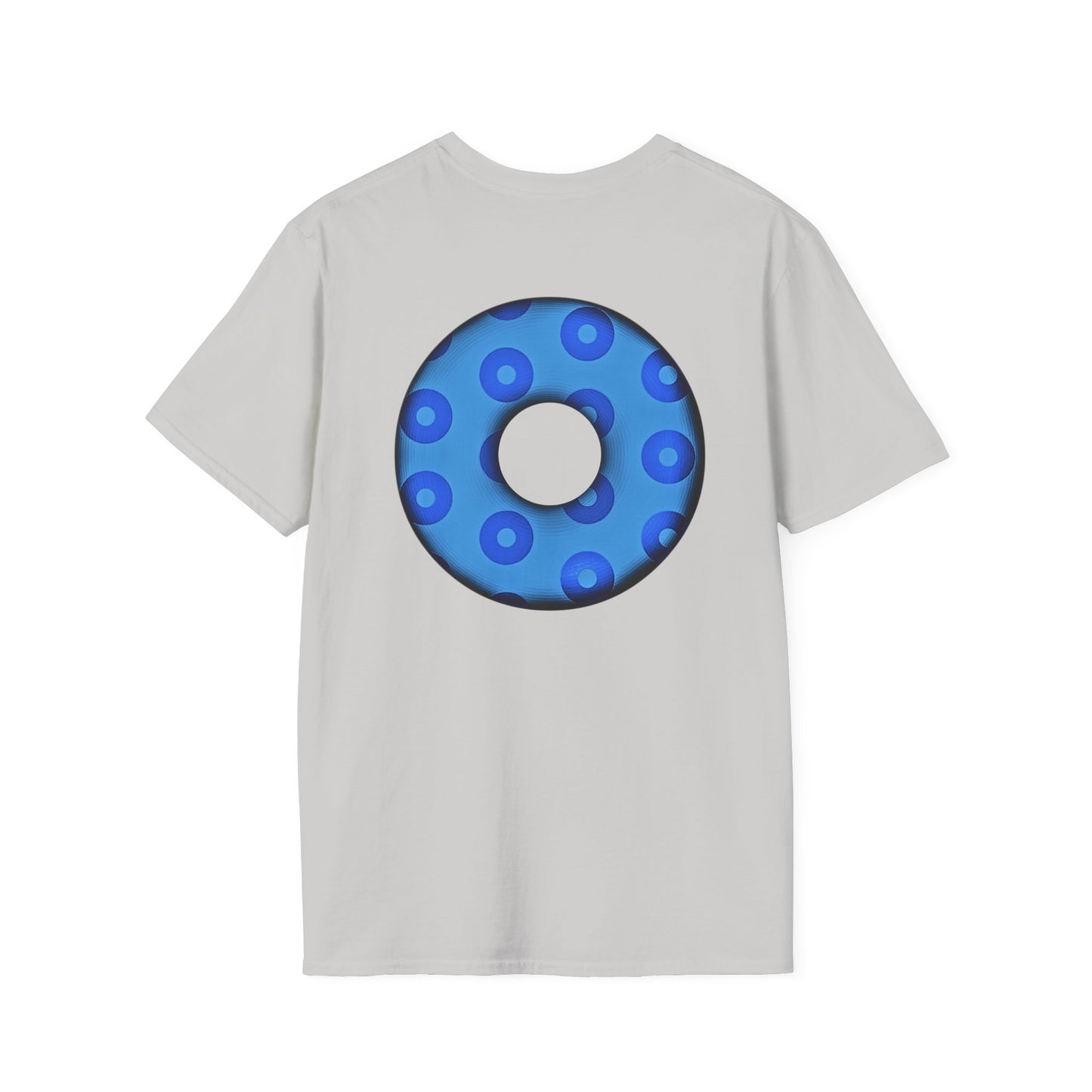 Plain Donuts/Unisex Soft-Style - "Plain Blimpy Paradoxical Donuts" - blue/light blue donuts