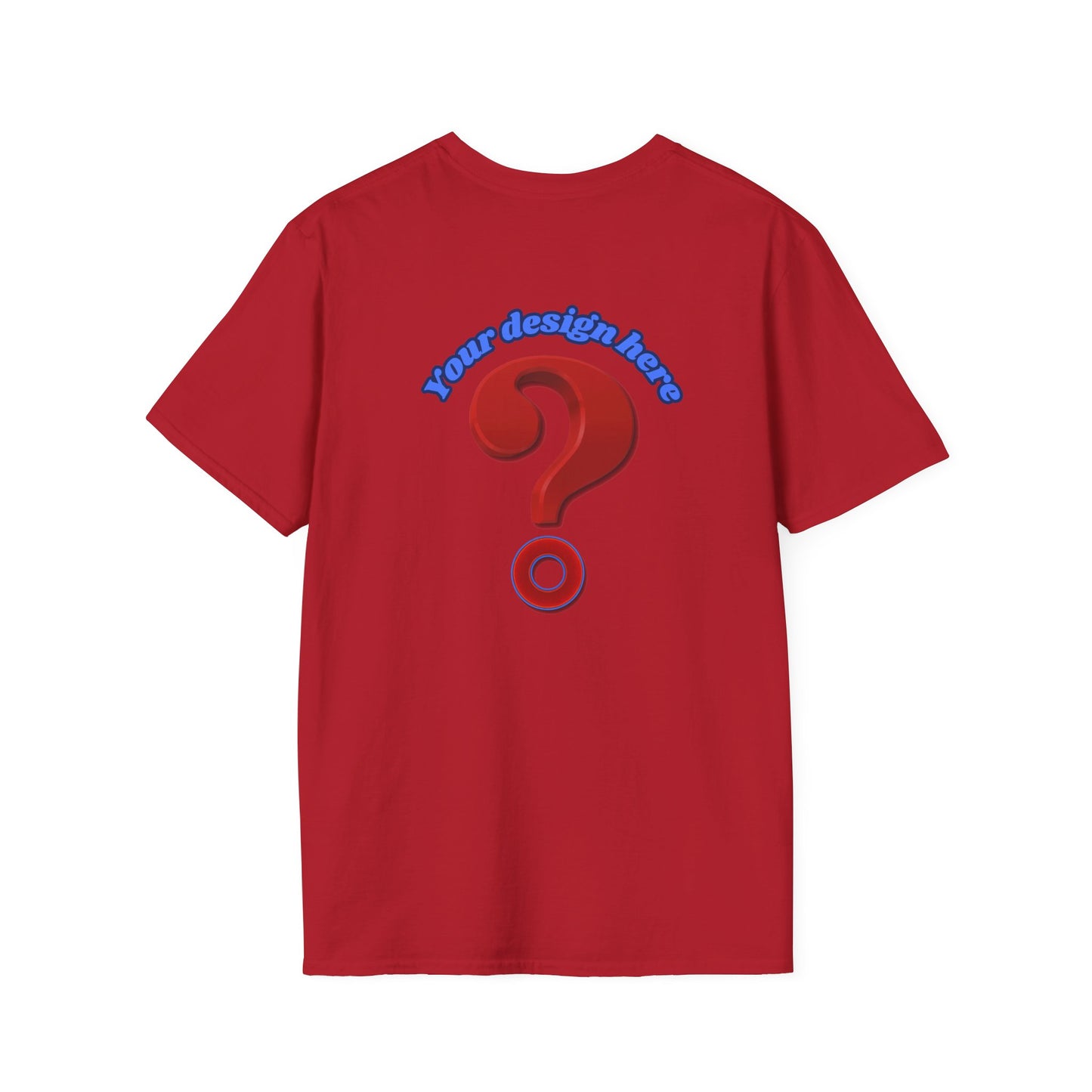 EXAMPLE PRODUCT: - "Example Only: Do Not Order - Create Your Own Donut" - vivid red question mark donut