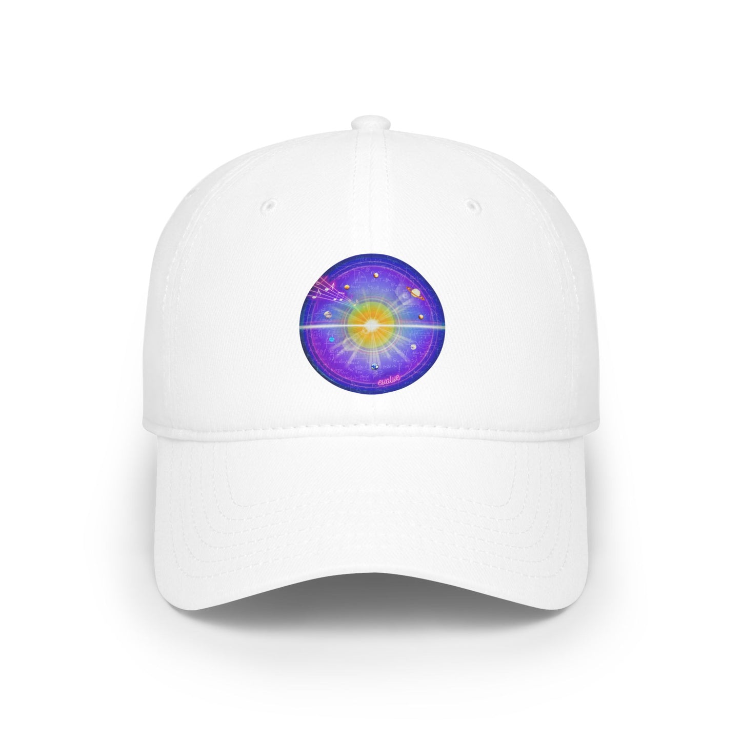 Lumpy Donut Baseball Cap - "The Quite Profound Donut Cap" - vivid purple solar donut w/