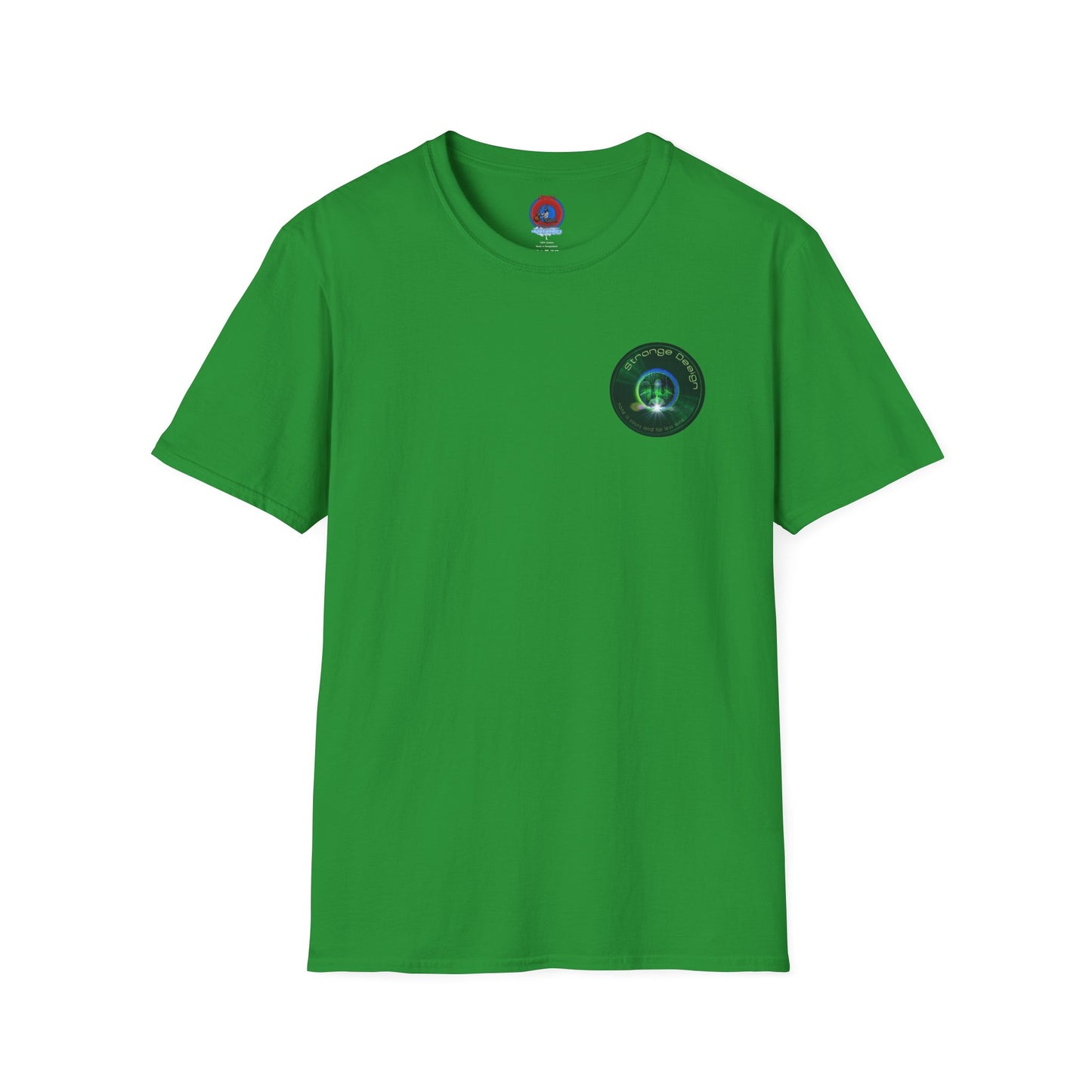 Classic Donut Tee - Unisex Soft-Style - "The Strangely Designed Donut Tee" - series 1.0 - green donut