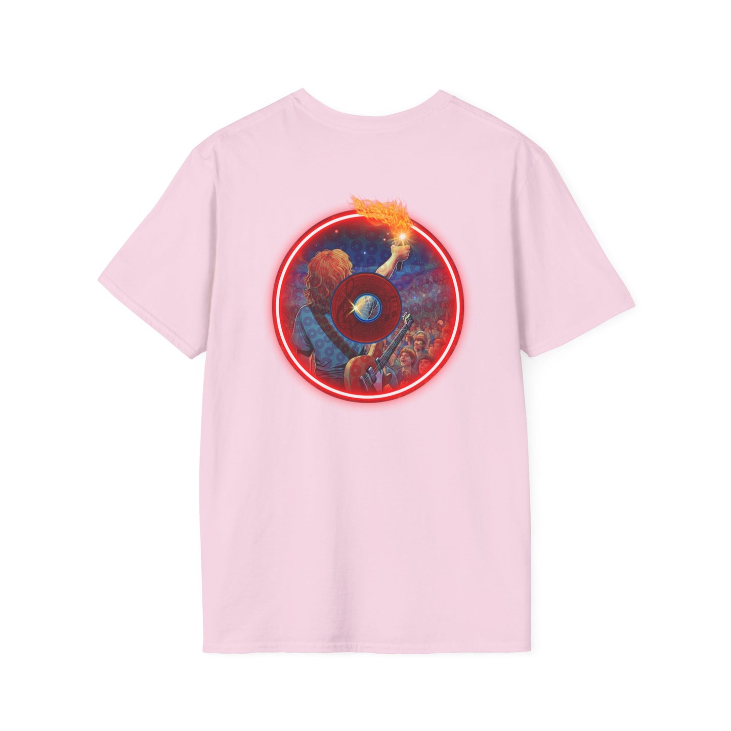 Classic Donut Tee - Unisex Soft-Style - "Torchbearer's Donut " - red donut