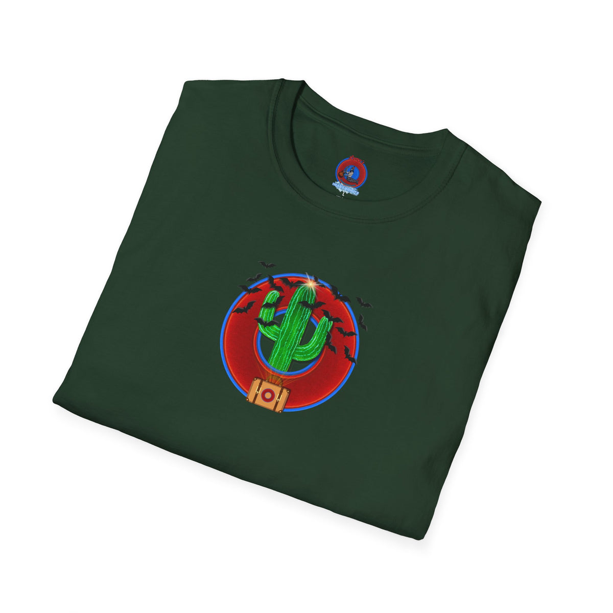 Classic Donut Tee - Unisex Soft-Style - "Raoul Duke's Sinfully Delicious Donut" - vivid red donut