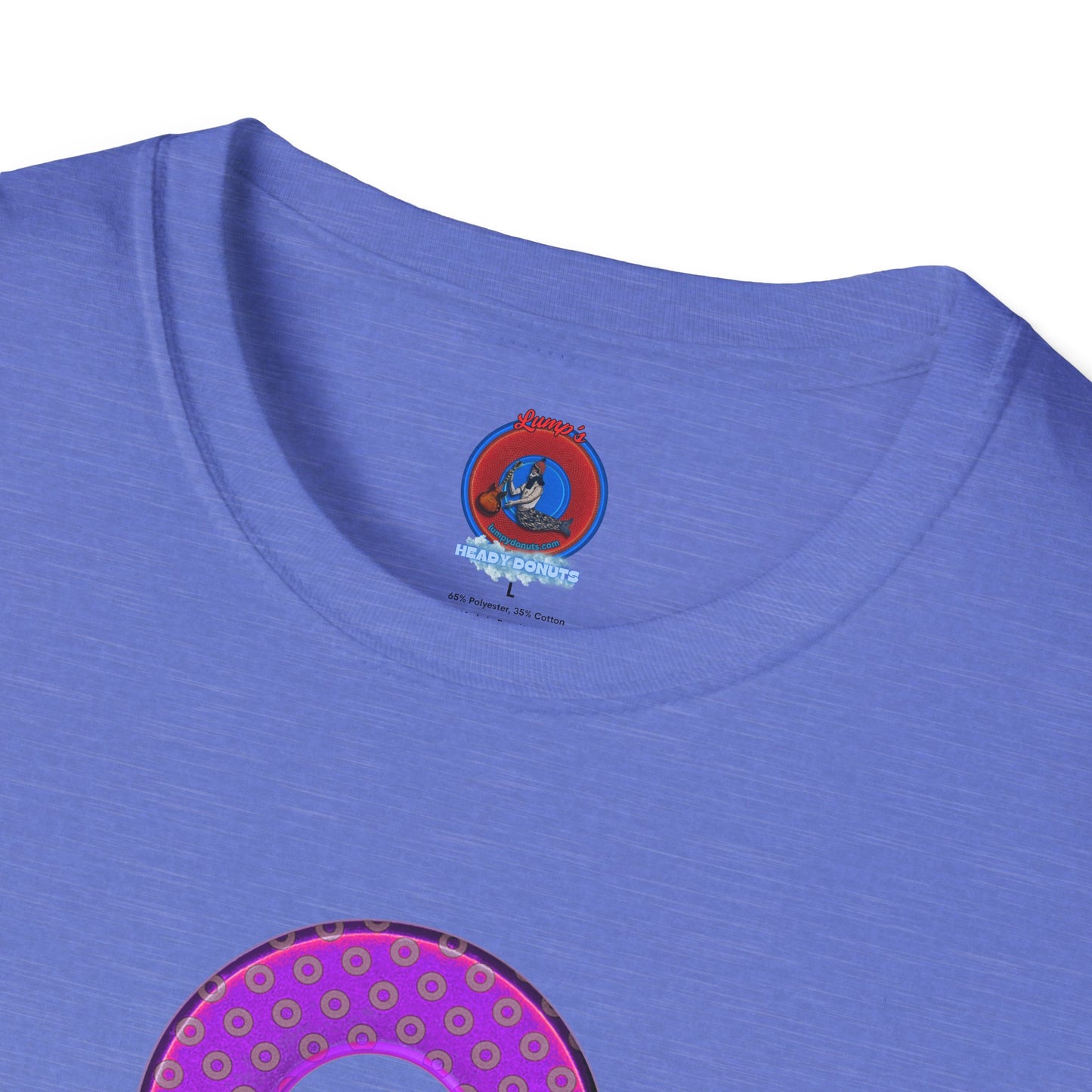 Plain Donuts/Unisex Soft-Style - "Plain Electric Paradoxical Donuts" - purple/mauve donuts