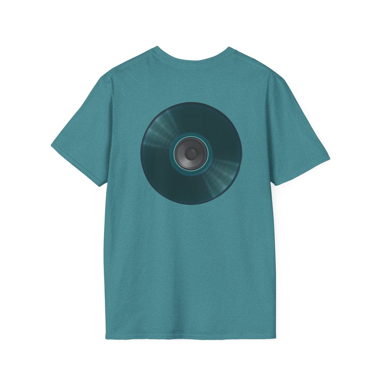 Classic Donut Tee - Unisex Soft-Style - "The Plain Record Donut" - series 1.0 - dark teal green