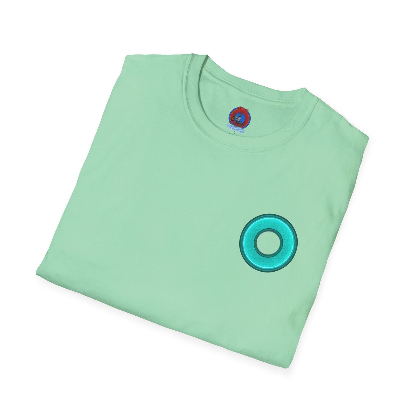 Classic Donut Tee - Unisex Soft-Style - "Momma just got out of Sing Sing" - dark teal donut