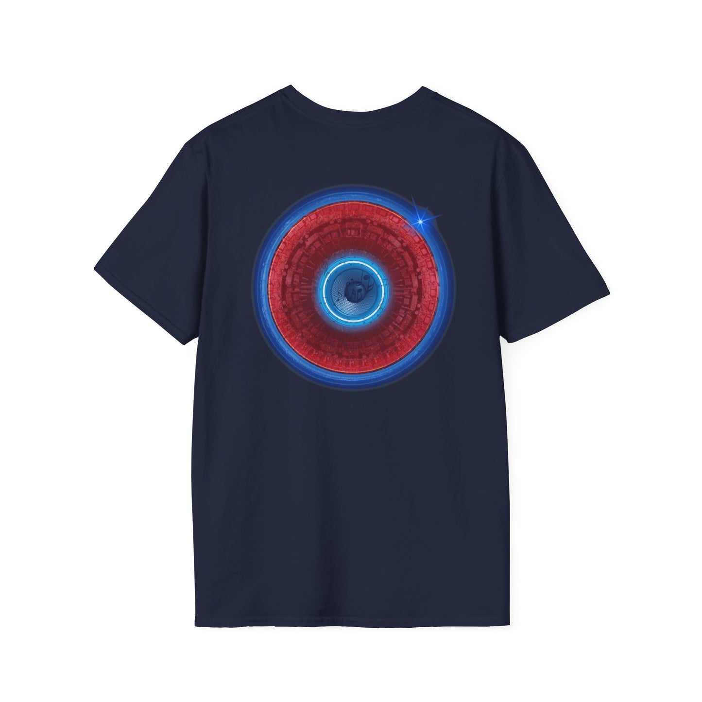 Classic Donut Tee - Unisex Soft-Style - "Homer's Perfect Donut" - series 1.0  - variant 2 - dark blue edging