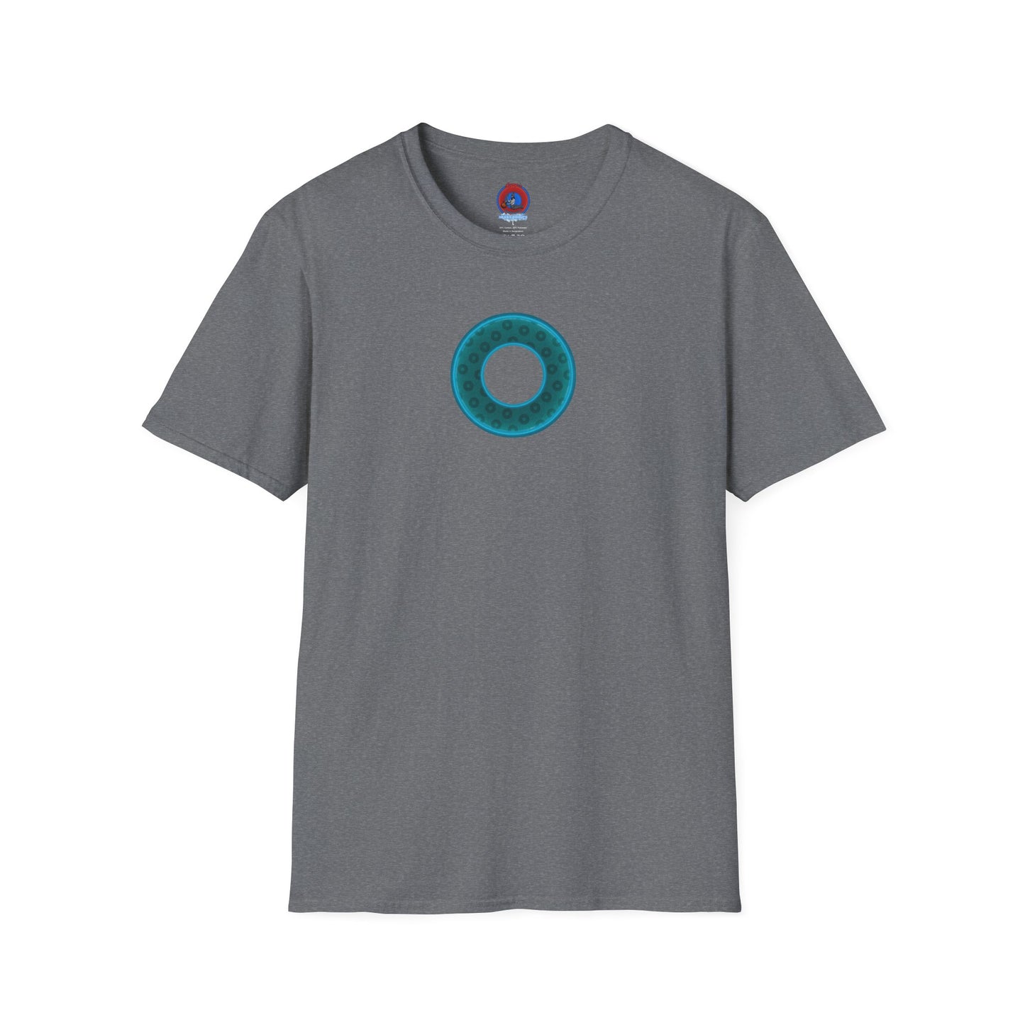 Plain Donuts/Unisex Soft-Style - "Plain Wide Mouthed Paradoxical Donuts" - dark teal/dark teal donuts