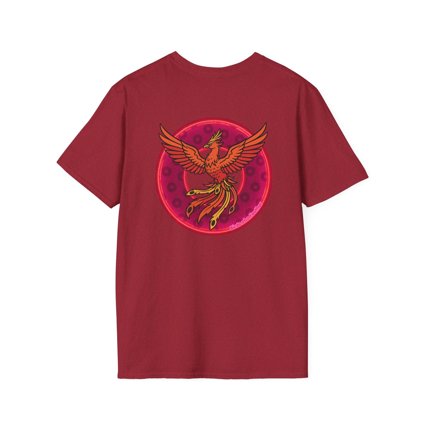 Classic Donut Tee - Unisex Soft-Style - "Invitation for Donuts & Tea" - light purple/purple paradox donut - variant 2