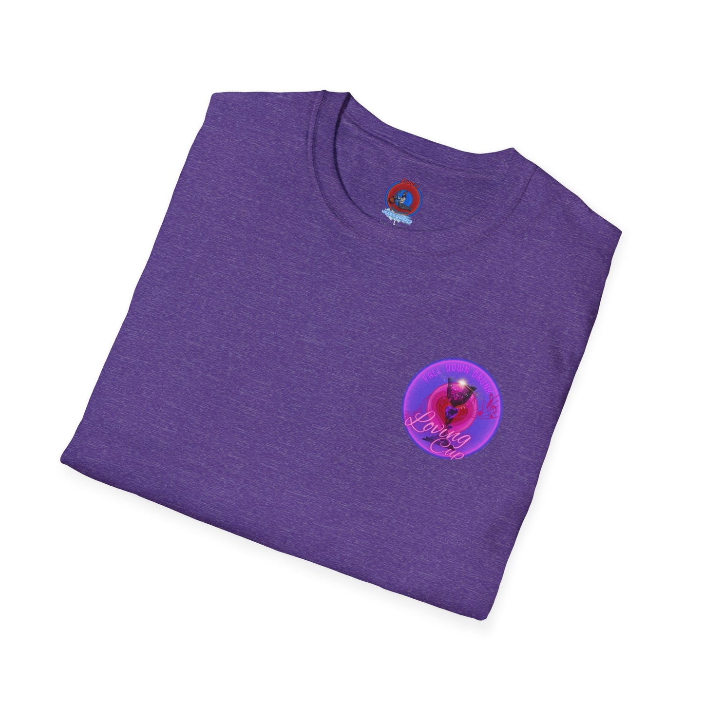 Classic Donut Tee - Unisex Soft-Style - "The Loving Donut" - series 1.0  - pink/purple donut [*Charity Donut]