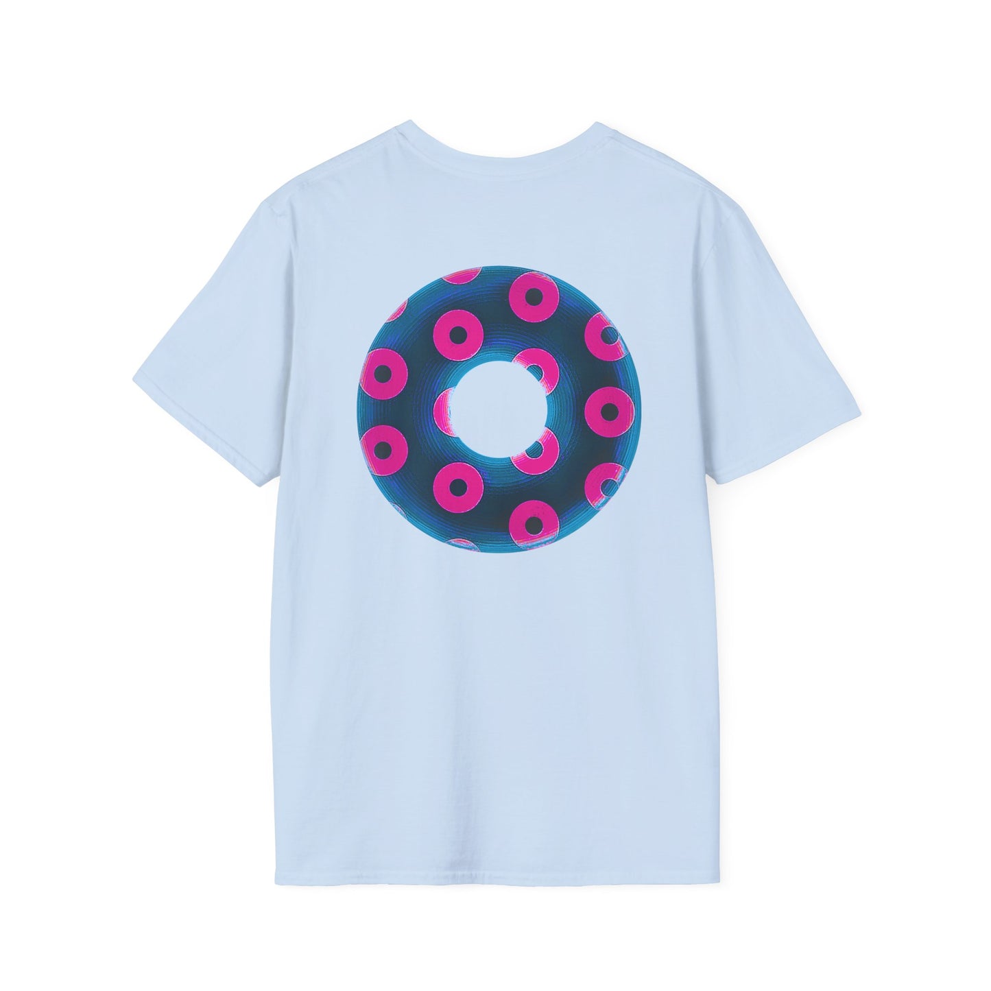 Plain Donuts/Unisex Soft-Style - "Plain Blimpy Paradoxical Donuts" - royal blue/vivid magenta donuts