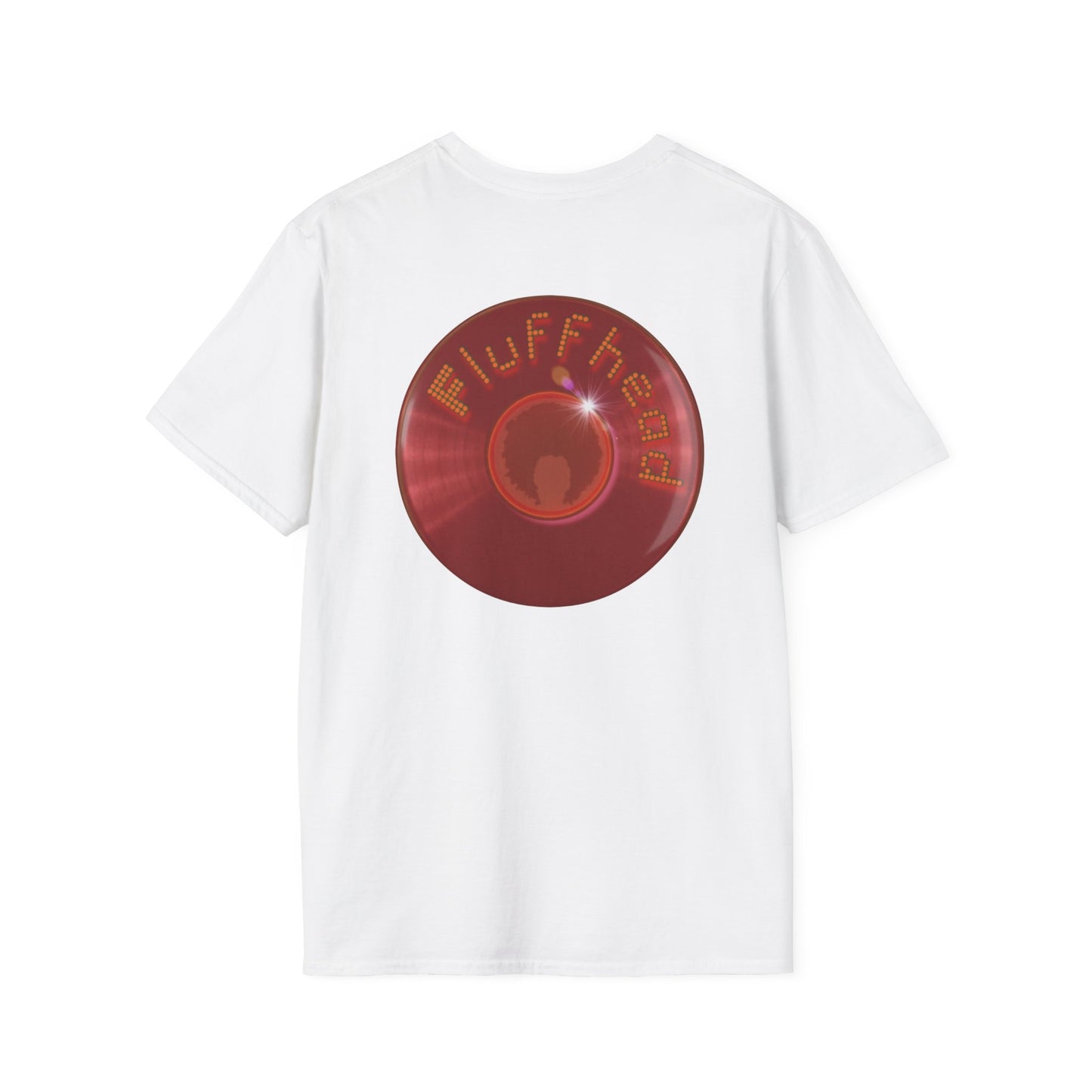 Classic Donut Tee - Unisex Soft-Style - "The Fluffernutter Donut" - series 1.0 - dark red donut
