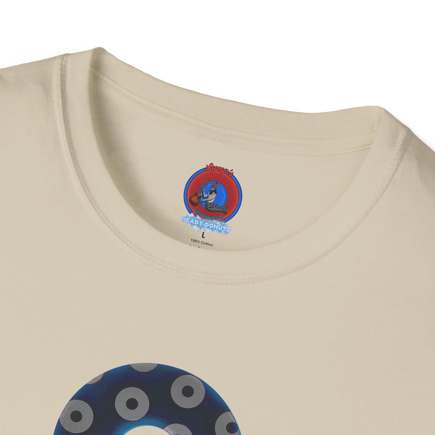 Plain Donuts/Unisex Soft-Style - "Plain Blimpy Paradoxical Donuts" - dark blue/gray donuts