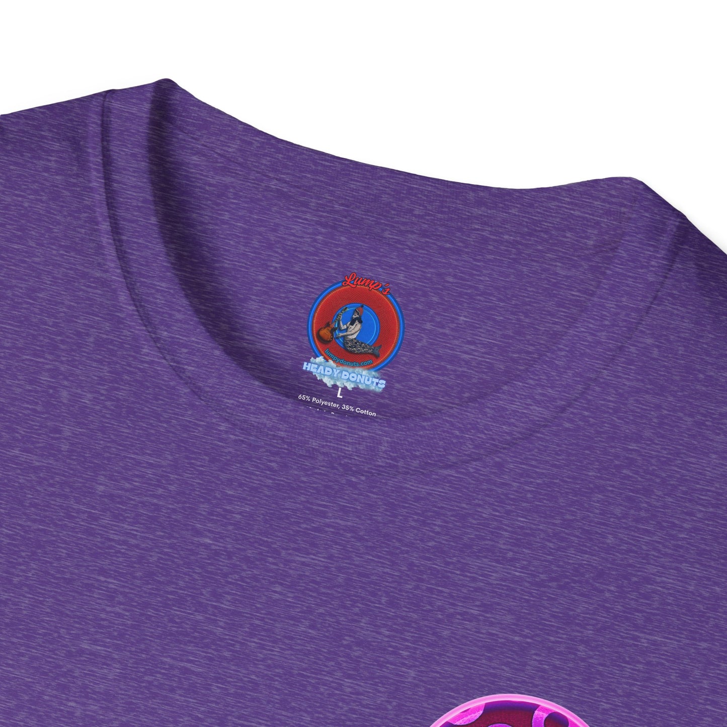 Classic Donut Tee - Unisex Soft-Style - "It's Ice Cream Popsicles - YEMSG Donut" - purple/magenta paradox donut - variant 1
