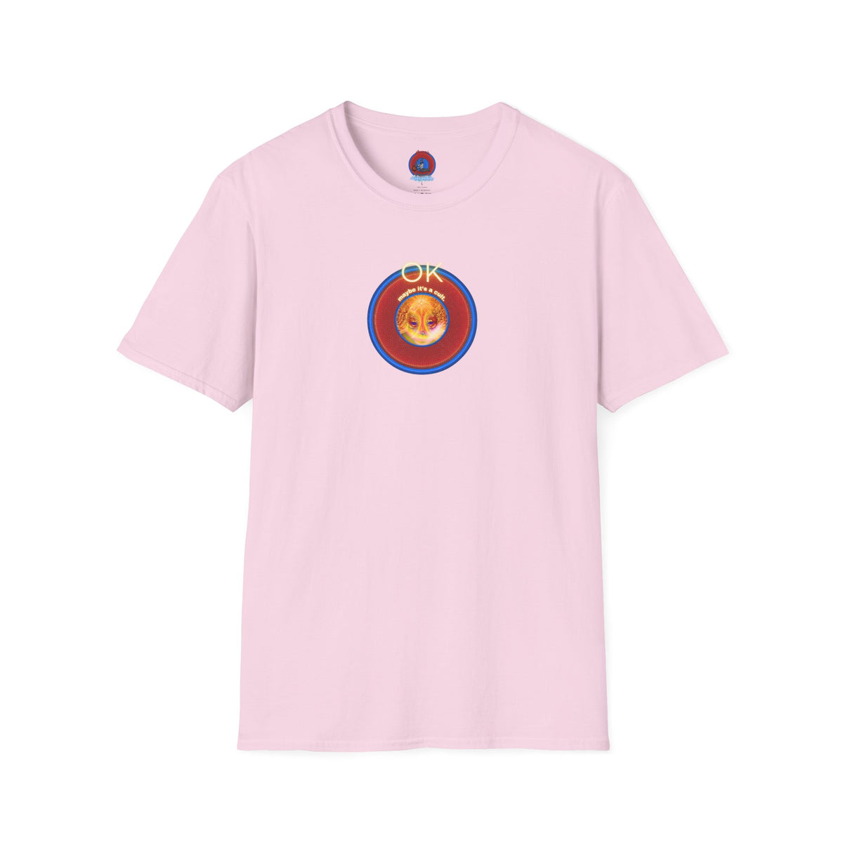 Classic Donut Tee - Unisex Soft-Style - "Donuts: Conjurers of Awesome" - series 1.0  - variant 3 - w/"okay" - red donut
