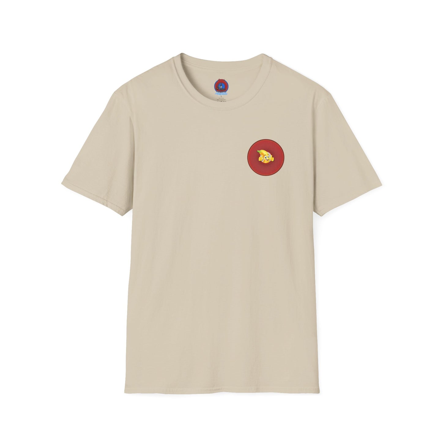 Classic Donut Tee - Unisex Soft-Style - "Dis' sheet, it's bananas!" - series 1.0 - variant 2 - red donut