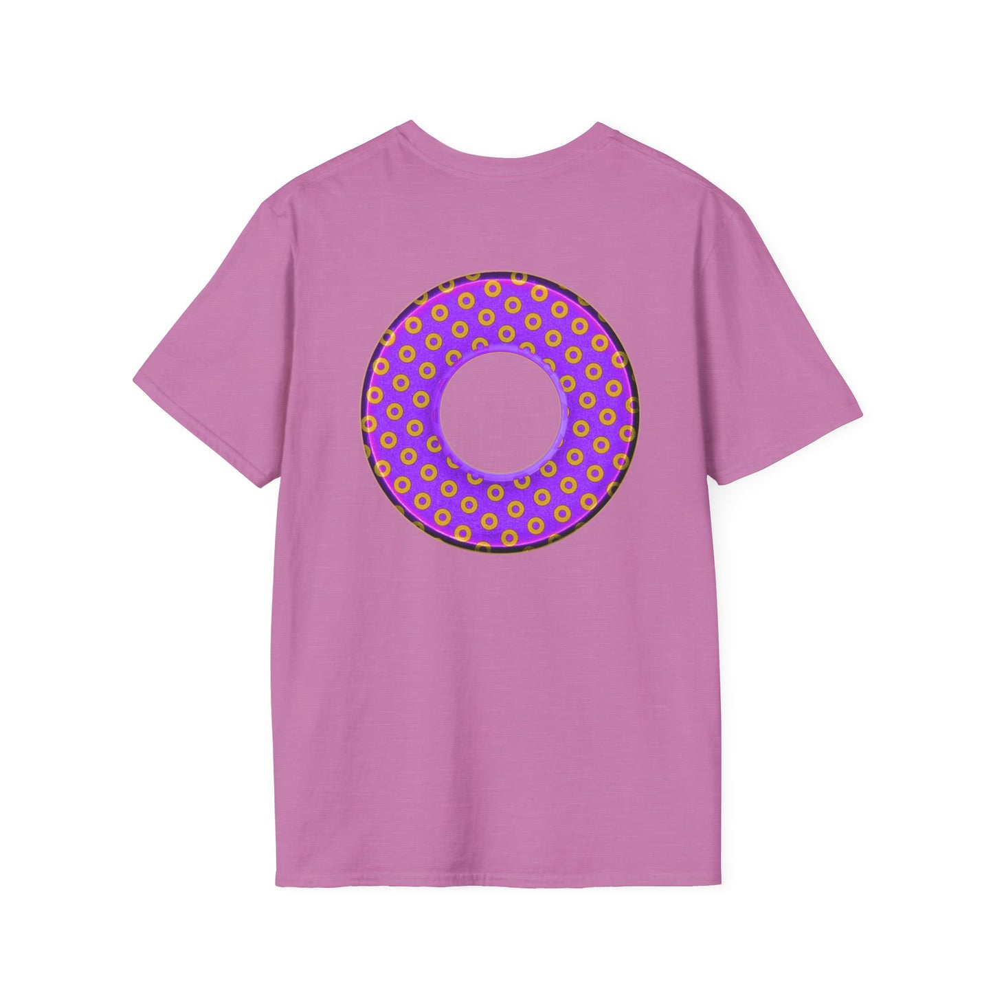 Plain Donuts/Unisex Soft-Style - "Plain Electric Paradoxical Donuts" - bright purple/magenta donuts