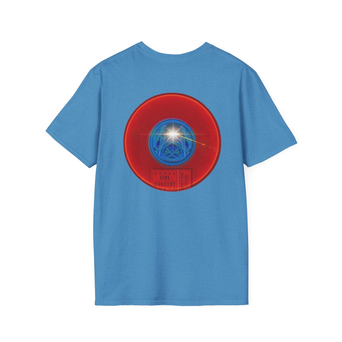 Classic Donut Tee - Unisex Soft-Style - "Golgi Donuts" - vivid red donut - variant 1