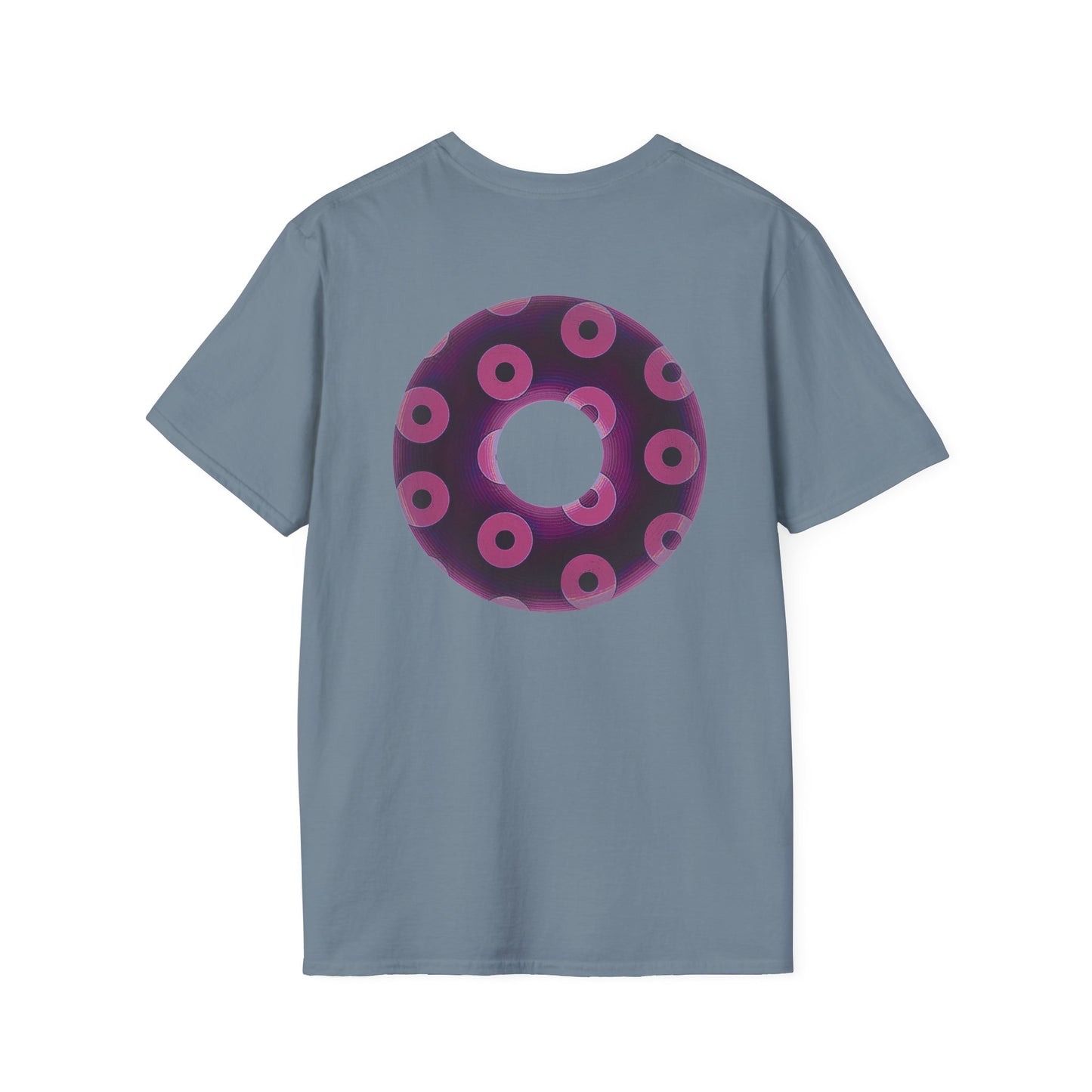 Plain Donuts/Unisex Soft-Style - "Plain Blimpy Paradoxical Donuts" - light magenta/red violet donuts