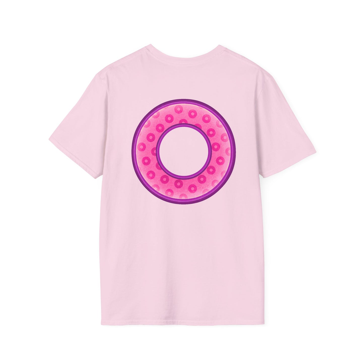 Plain Donuts/Unisex Soft-Style - "Plain Wide Mouthed Paradoxical Donuts" - pink/light purple donuts