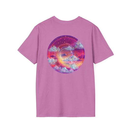 Classic Donut Tee - Unisex Soft-Style - "Pillow Donuts of Cotton" - vivid magenta pic donut