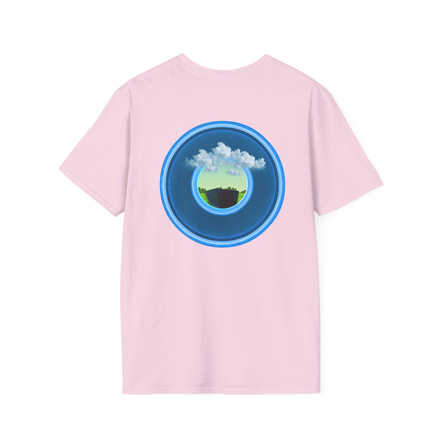 Classic Donut Tee - Unisex Soft-Style - "Got Rhombus?" - series 1.0  - variant 1 - blue/blue donut