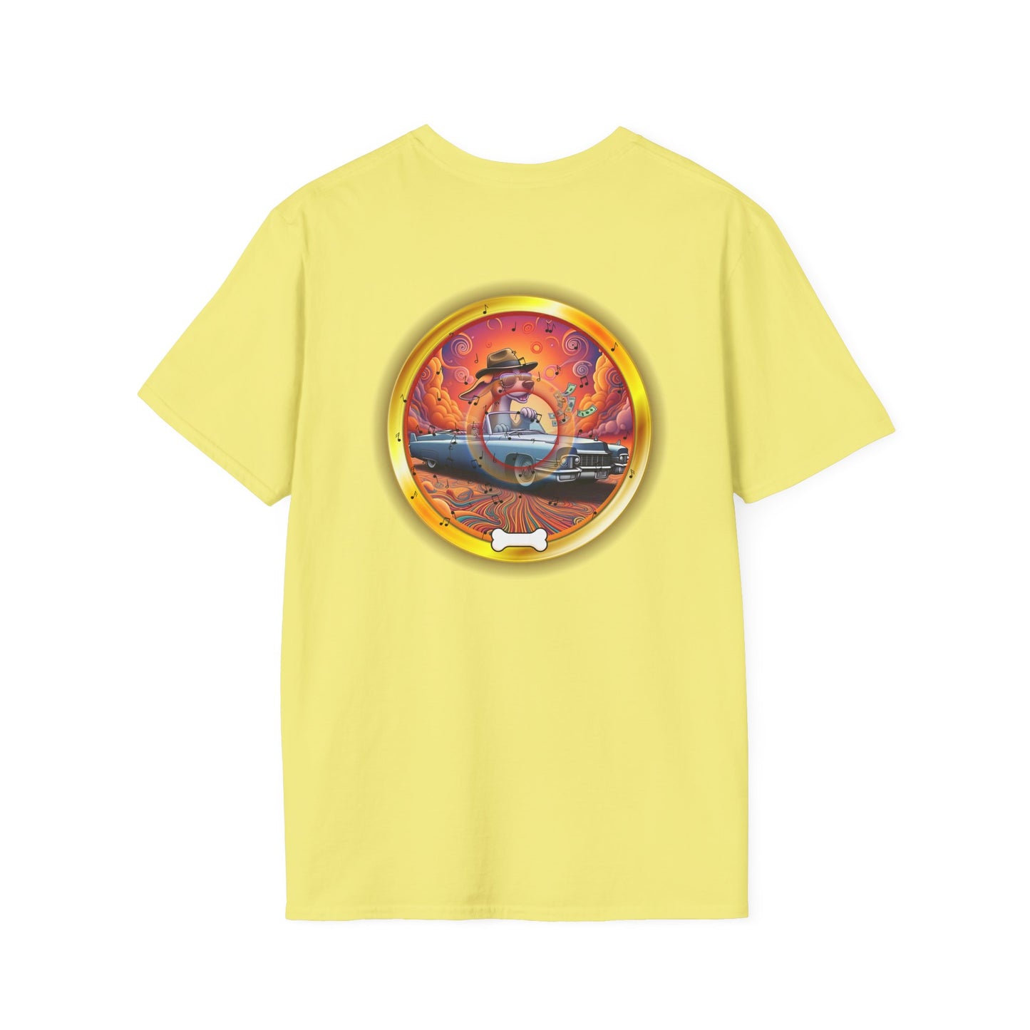 Classic Donut Tee - Unisex Soft-Style - "Jimmy's Marathon Donut Tee" - variant 4 - golden pic donut