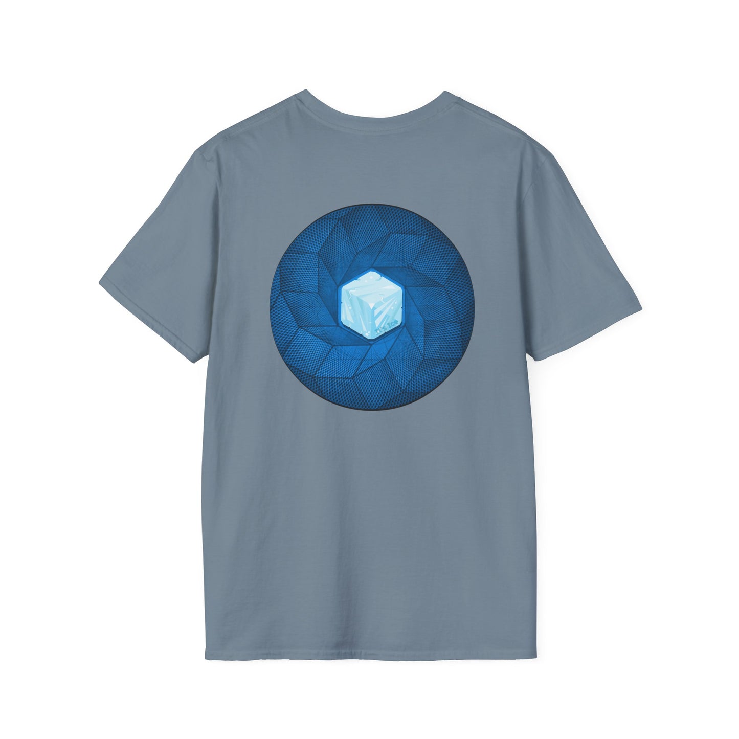 Classic Donut Tee - Unisex Soft-Style - "It's Ice... Cube's Donut" - variant 2 - blue cubed donut