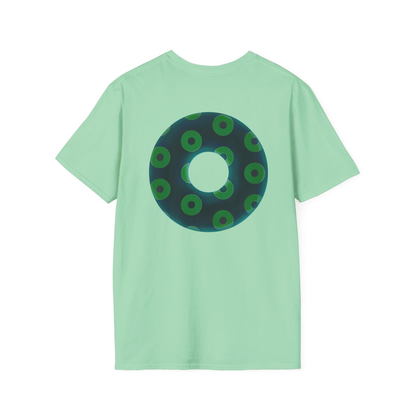 Plain Donuts/Unisex Soft-Style - "Plain Blimpy Paradoxical Donuts" - dark green/light green donuts