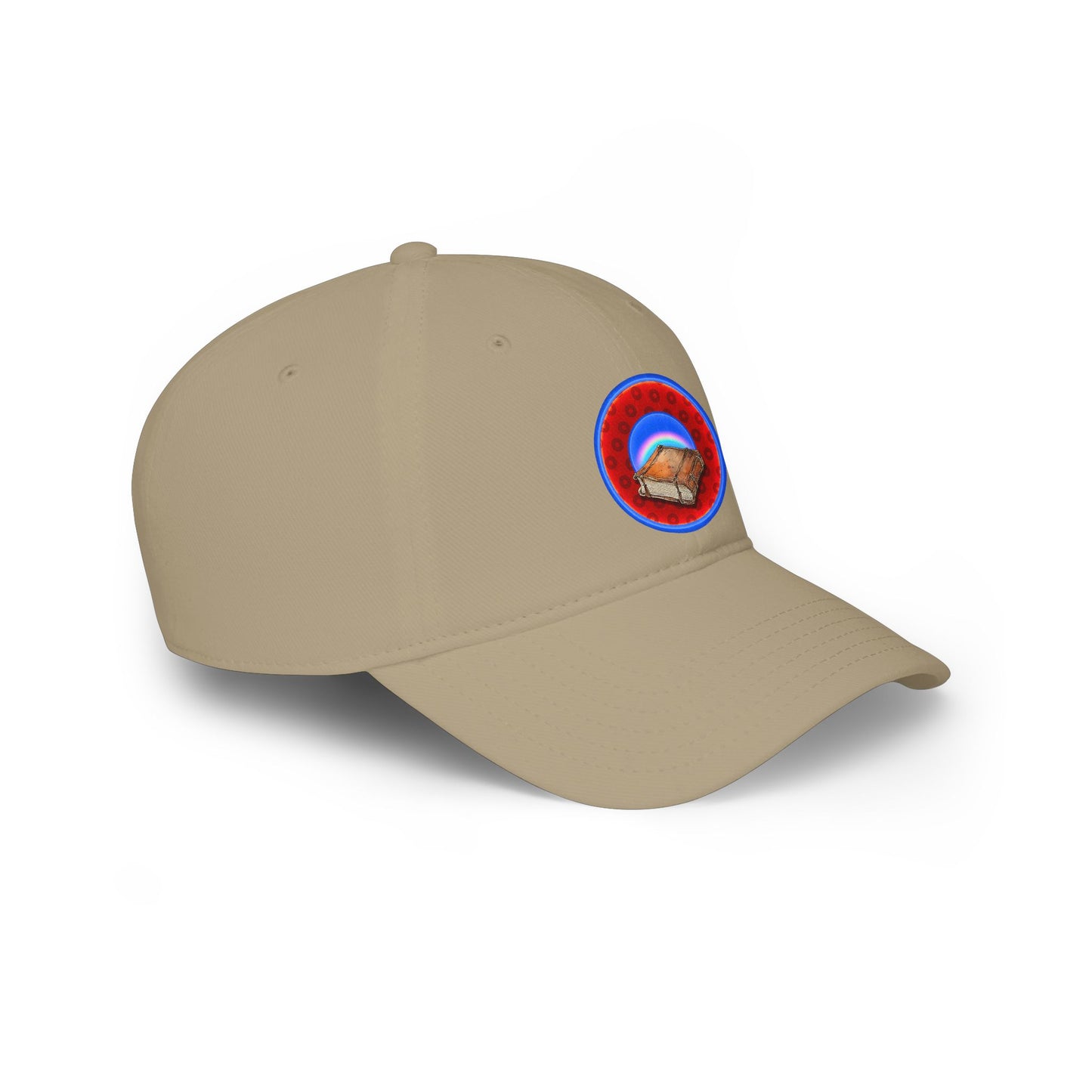 Lumpy Donut Baseball Cap - "Read the F'ing Donut Cap" - paradoxical red/blue wide mouth donut w/