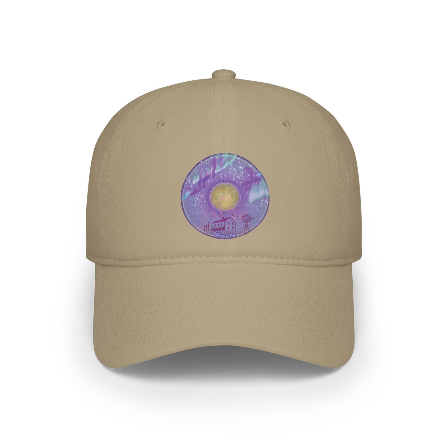 Lumpy Donut Baseball Cap - "Welcome, This is your Donut Cap" - vivid purple donut w/