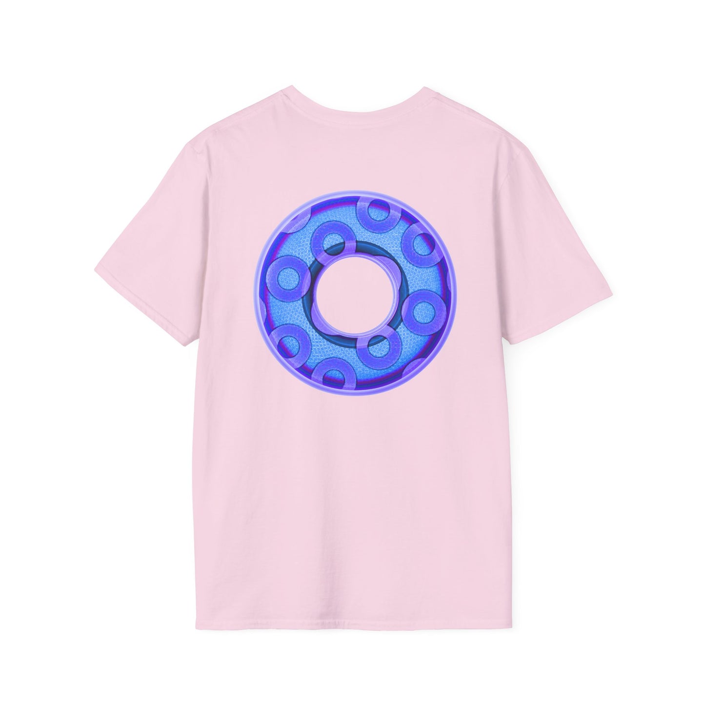 Plain Donuts/Unisex Soft-Style - "Plain Rustic Paradoxical Donuts" - light blue/purple donuts